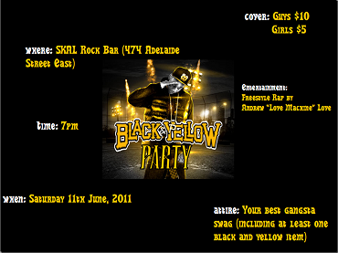 Hawks Black & Yellow Party